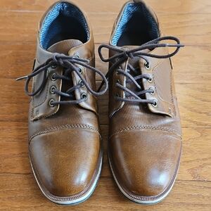 Kid's Brown Leather Shoes